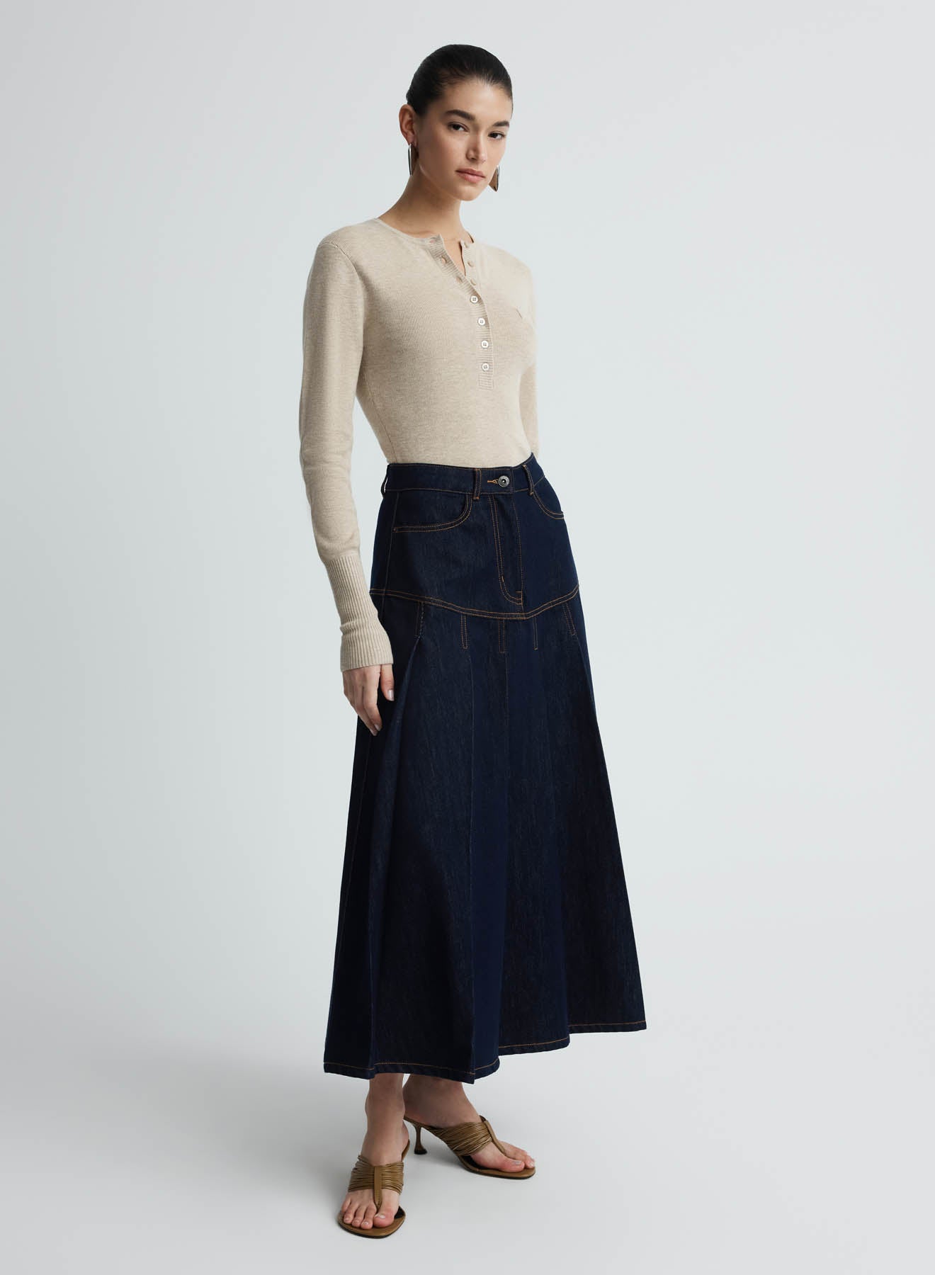 LOGAN SKIRT (DARK INDIGO) – ANNA QUAN US