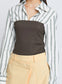 PIPPA TOP (MEADOW STRIPE/ DARK COCOA)