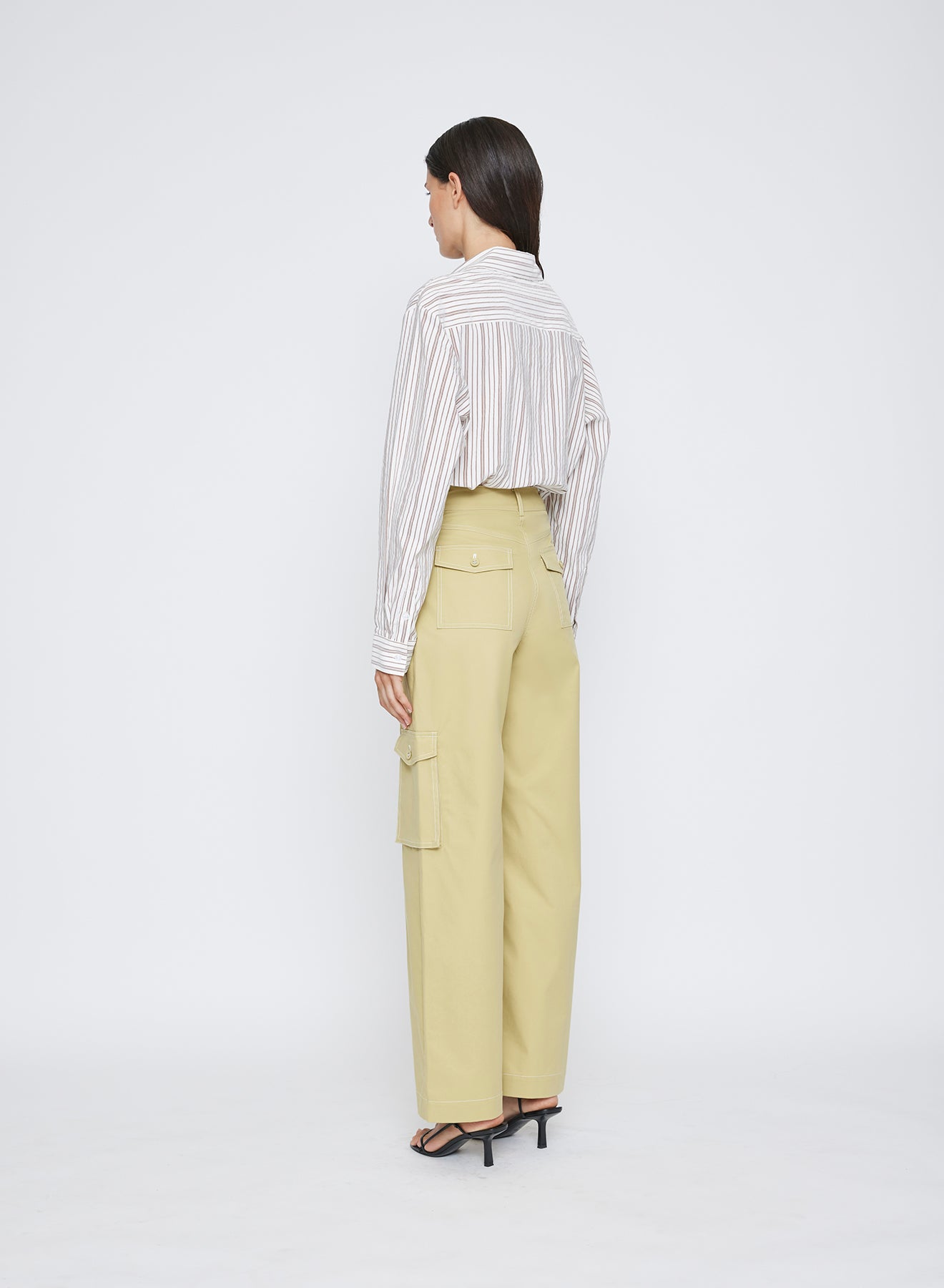 ANNA HIGH WAIST PANT IN ORCHID WHITE