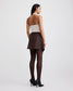 CORA SKIRT (BROWN CHALK STRIPE)