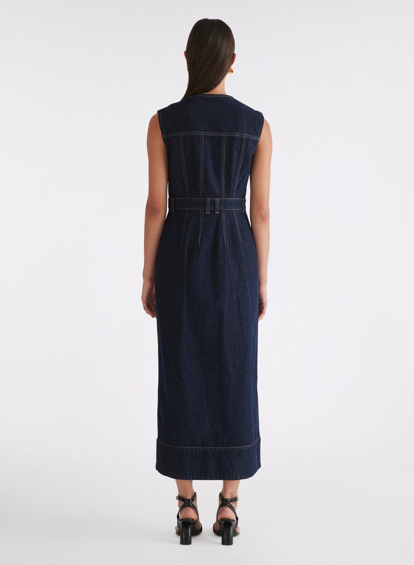 PAIGE DRESS (INDIGO)