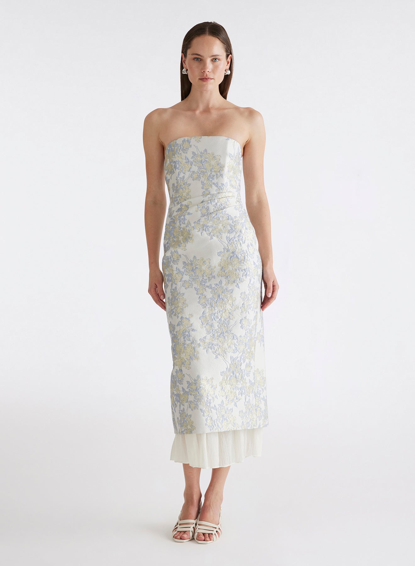 anna quan aelin strapless brocade midi dress Anna Quan | Dresses | Anna Quan Aelin Strapless Brocade Midi Dress