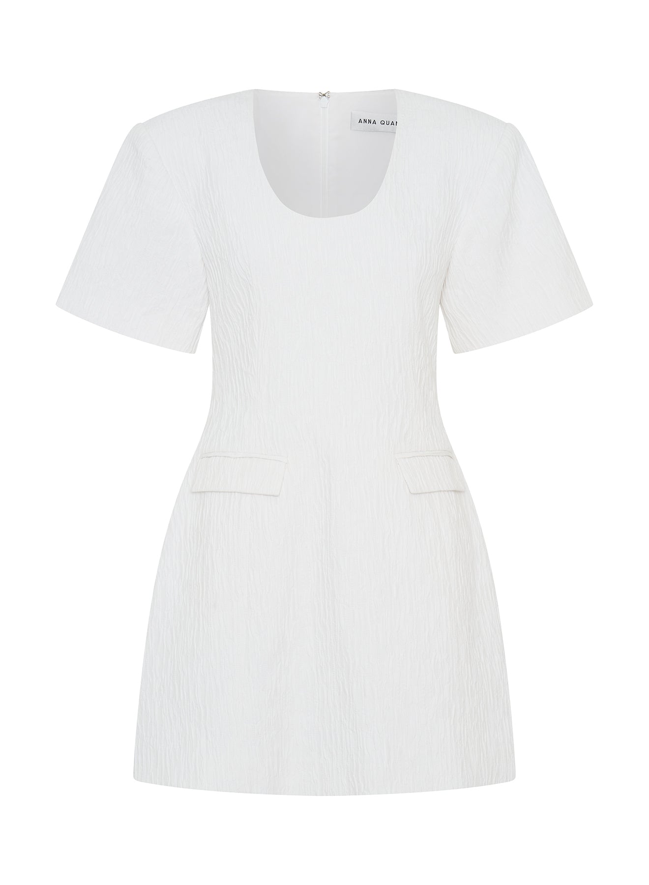 HAYDEN DRESS (WHITE CRINKLE)