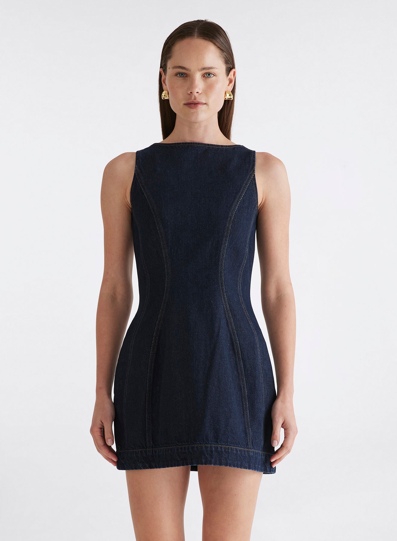 SHANNON DRESS (INDIGO)