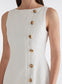OLYMPIA DRESS (WHITE CRINKLE)