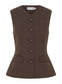 KENDALL TOP (BROWN CHALK STRIPE)