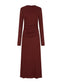 HARLOW DRESS (BURGUNDY)
