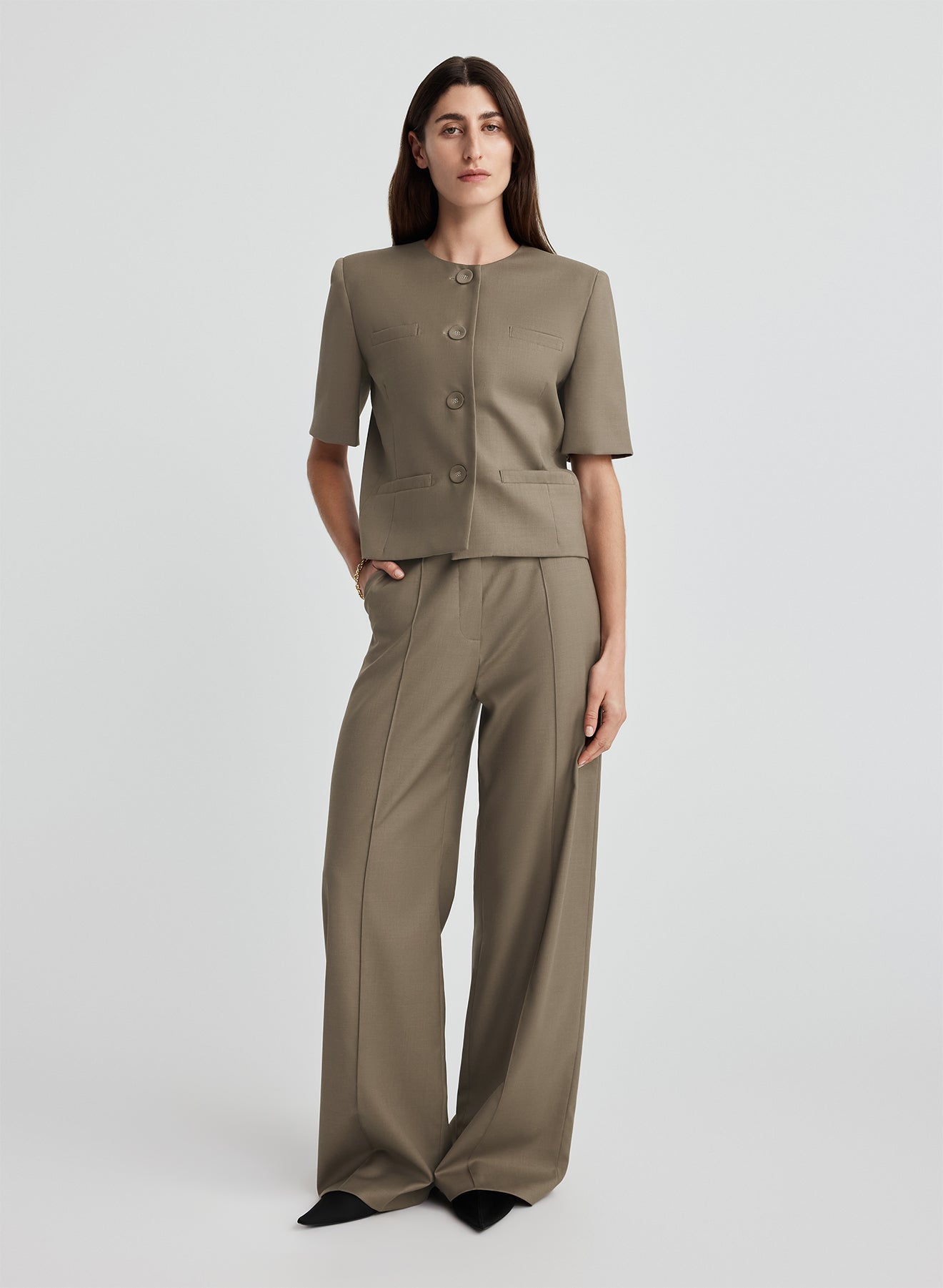PRIESTLY JACKET (TAUPE BROWN)
