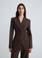 COLIN BLAZER (BROWN CHALK STRIPE)