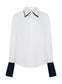 SUAREZ SHIRT (SWAN/NAVY)