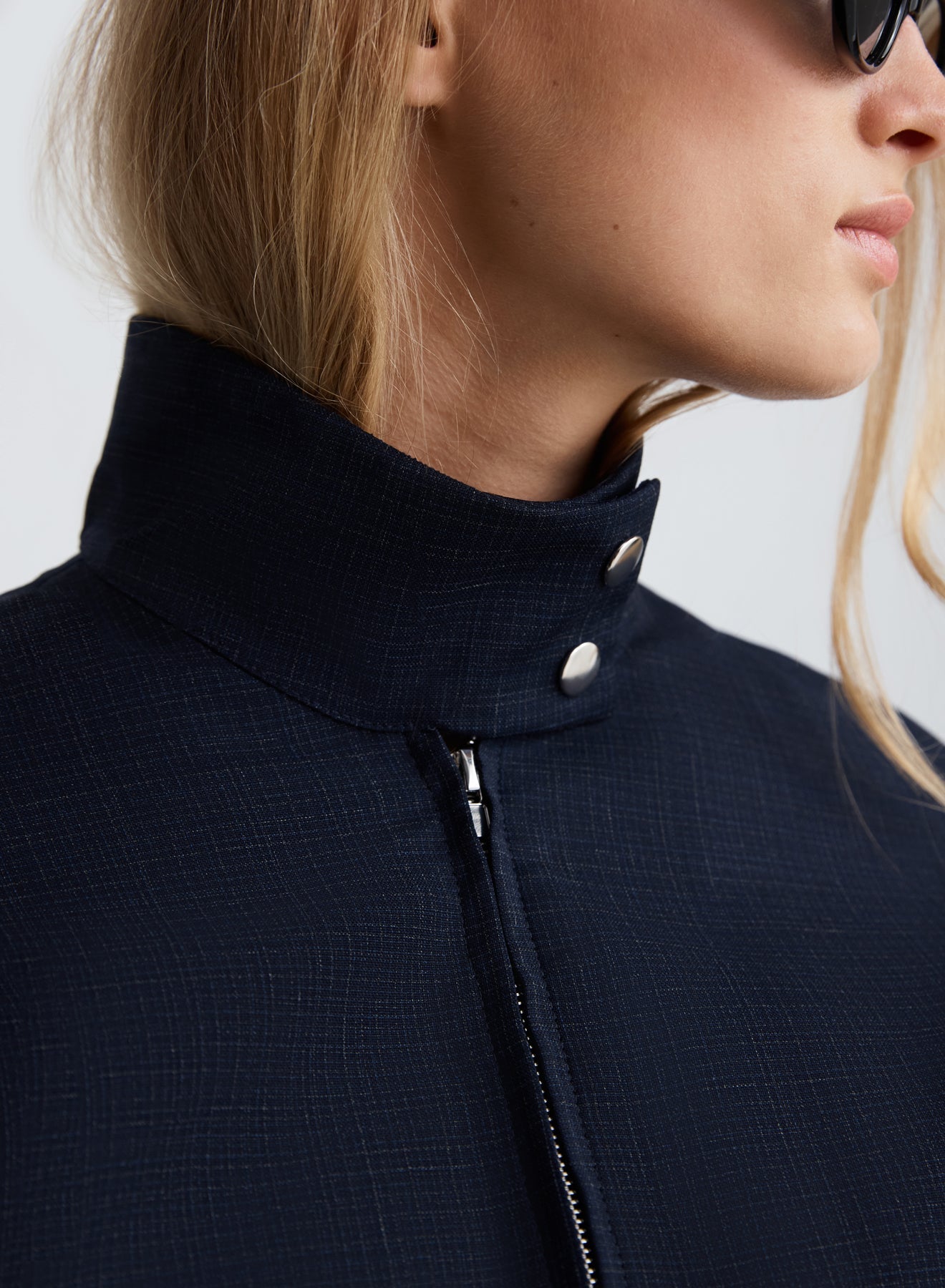 ZAHA BOMBER JACKET (NAVY)