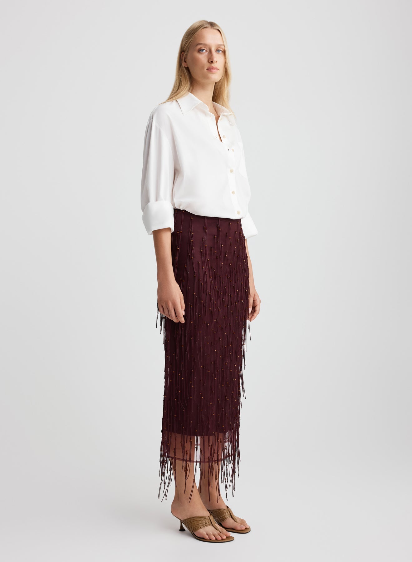 TAWNEY SKIRT (BURGUNDY)
