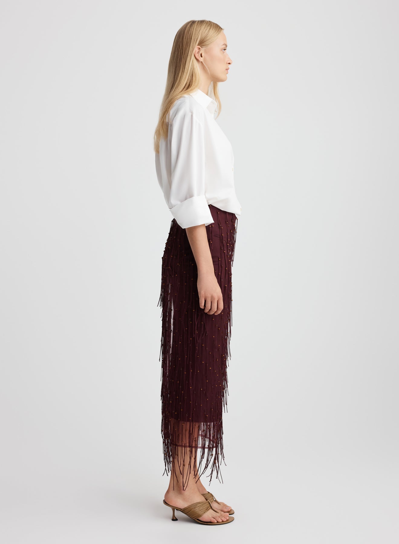 TAWNEY SKIRT (BURGUNDY)