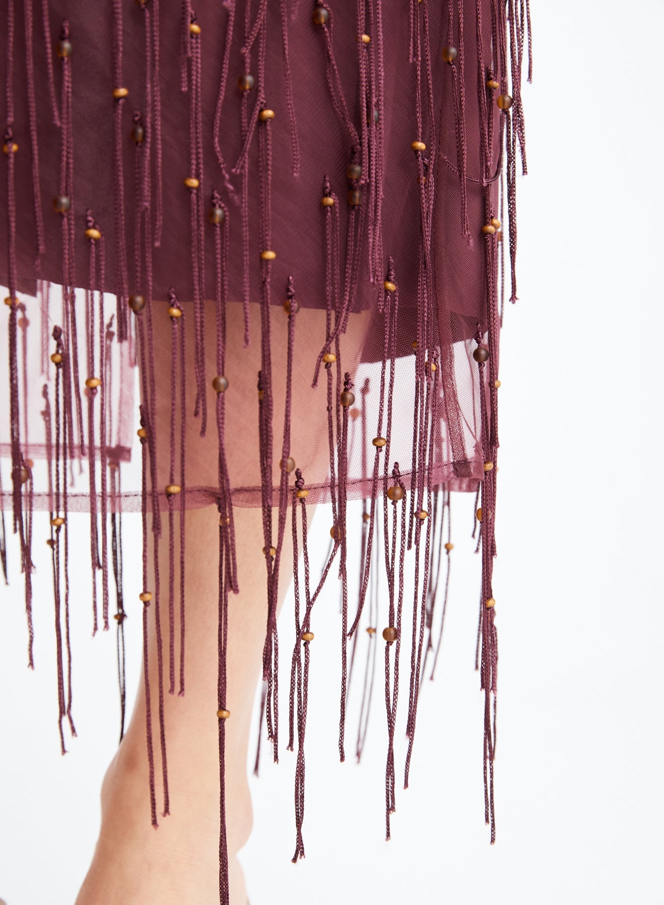 TAWNEY SKIRT (BURGUNDY)