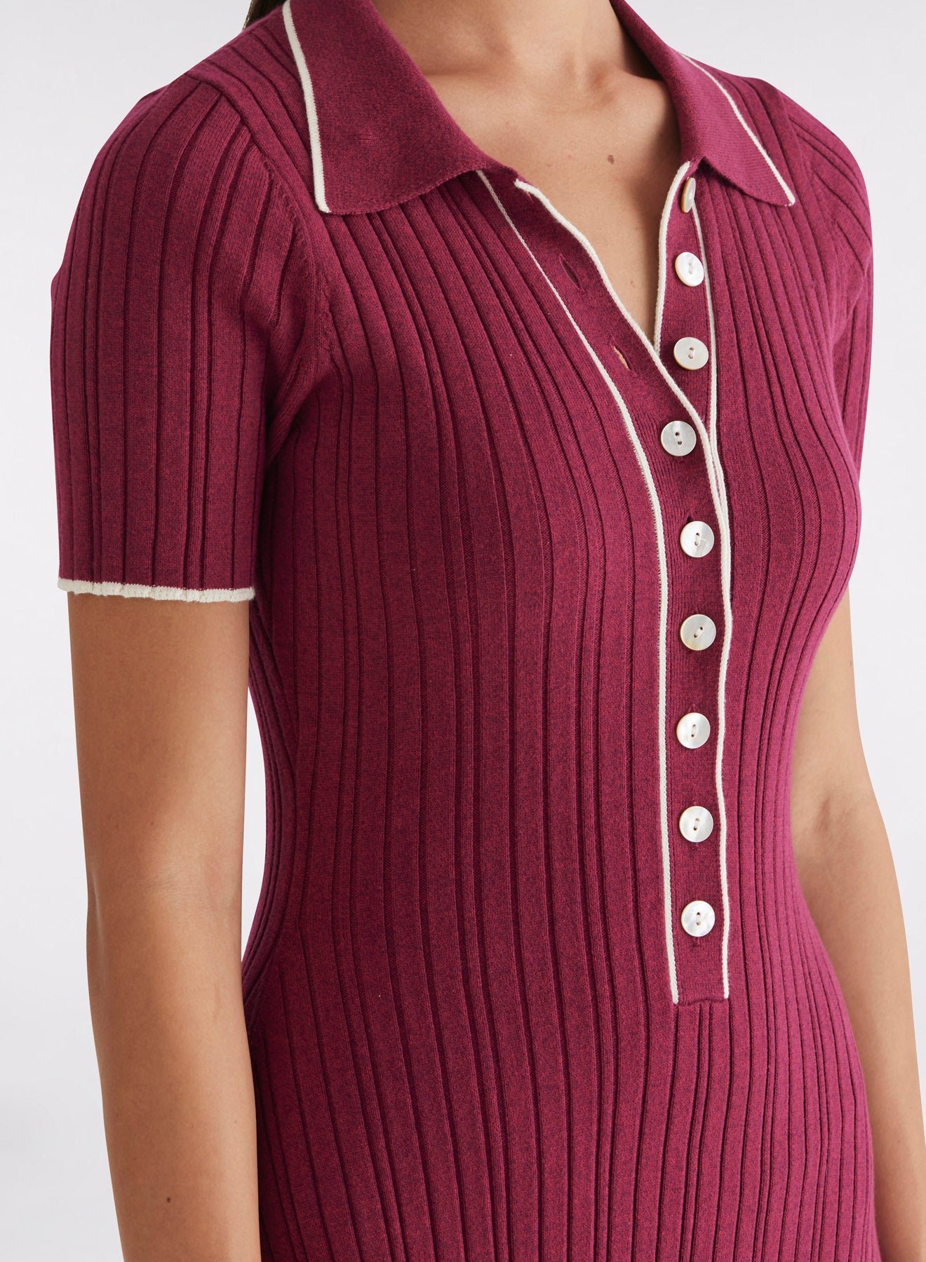 PENELOPE DRESS (CHERRY W/ SILENCE TRIM) – ANNA QUAN US