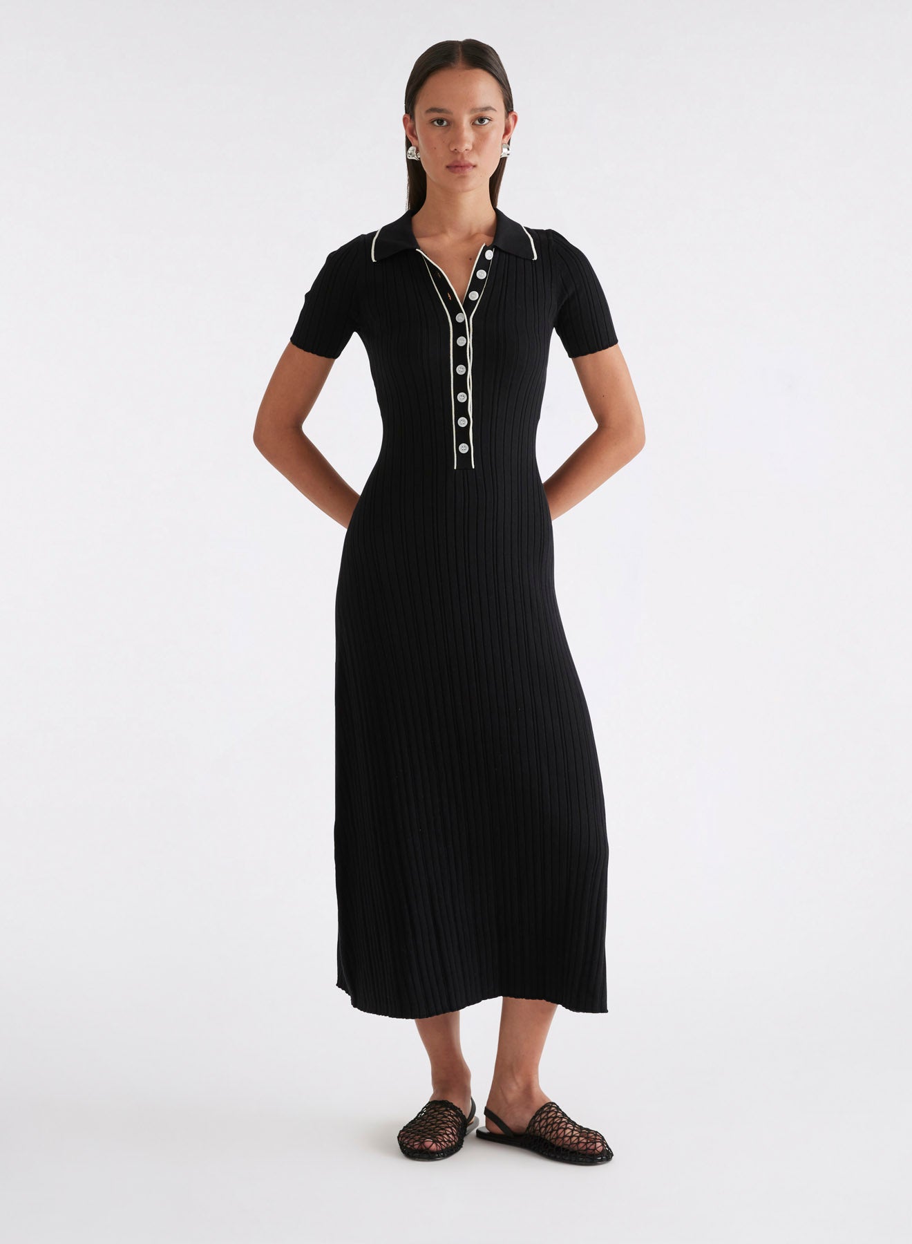 PENELOPE DRESS (RAVEN W/ TRIM)