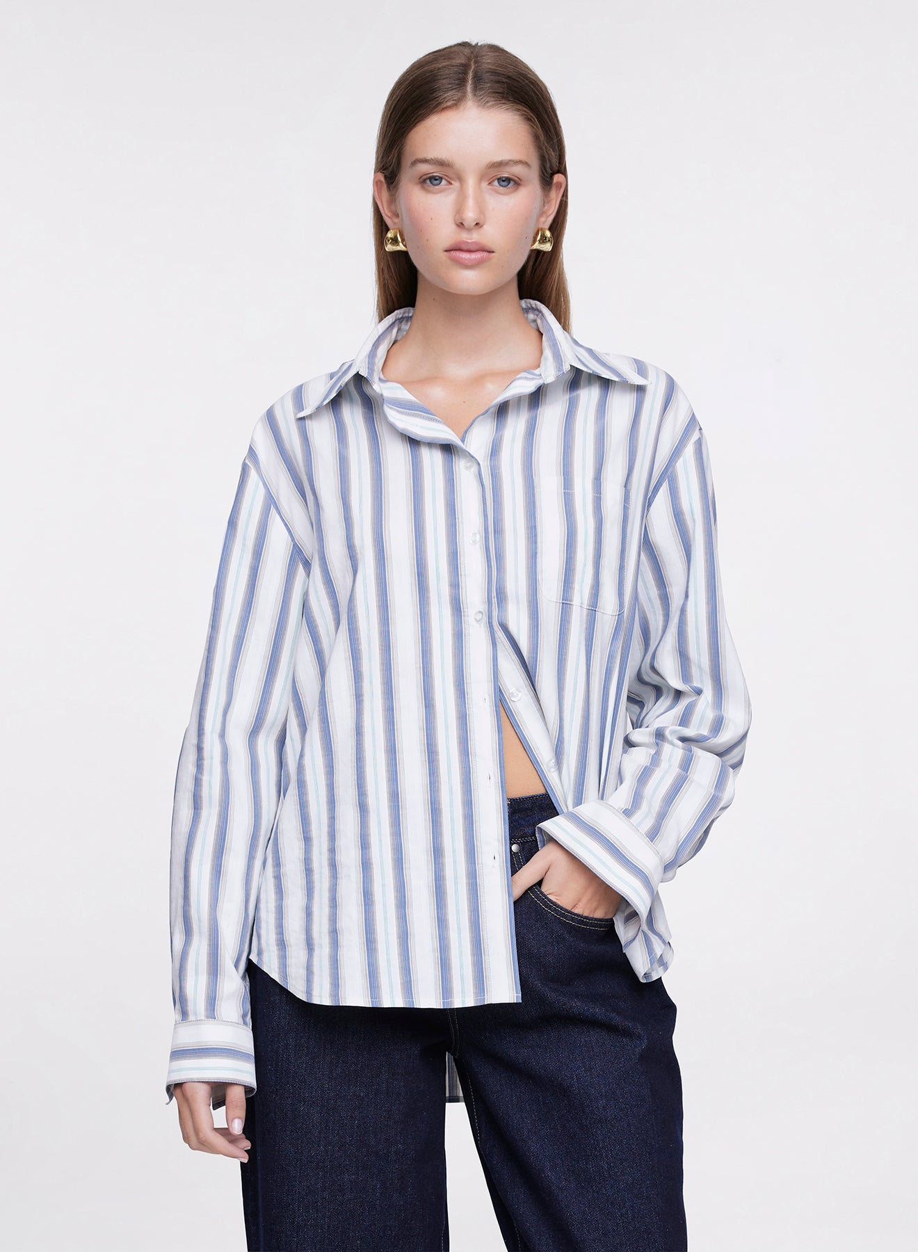 BROOKLYN SHIRT (BLUE STRIPE)