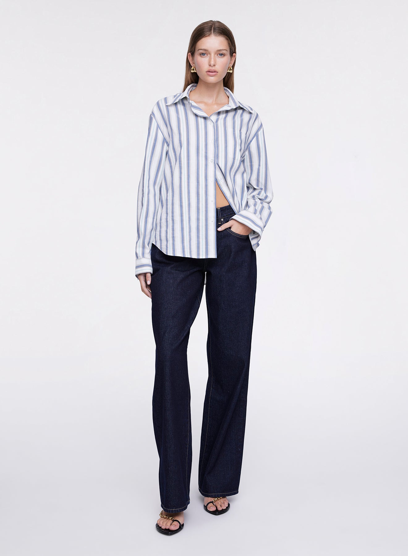 BROOKLYN SHIRT (BLUE STRIPE)