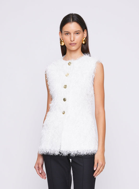 GRACE TOP ( WHITE FEATHER)