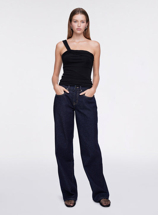 RITA TOP (BLACK VISCOSE)