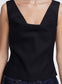 SCARLETT TOP (BLACK STRETCH WOOL)
