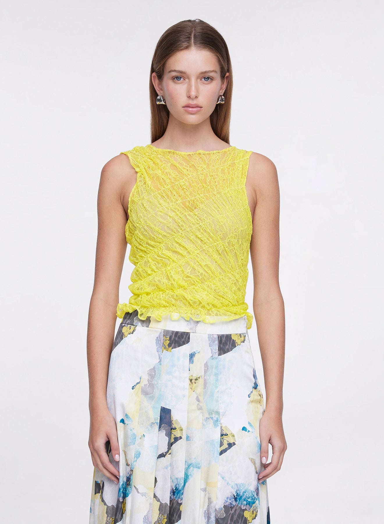 MARTA TOP NEON LACE