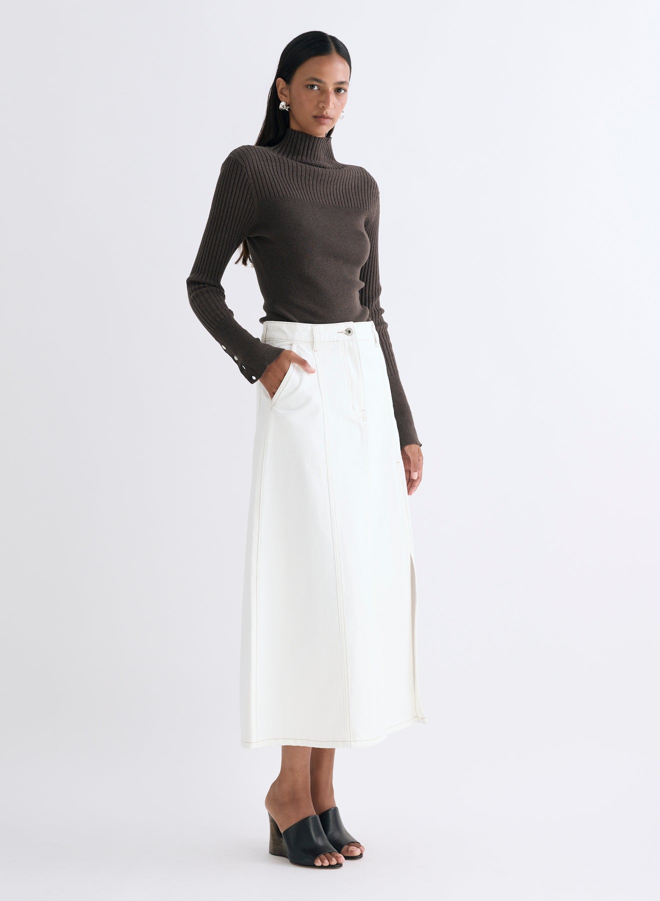 DONNA SKIRT (WHITE DENIM) – ANNA QUAN US