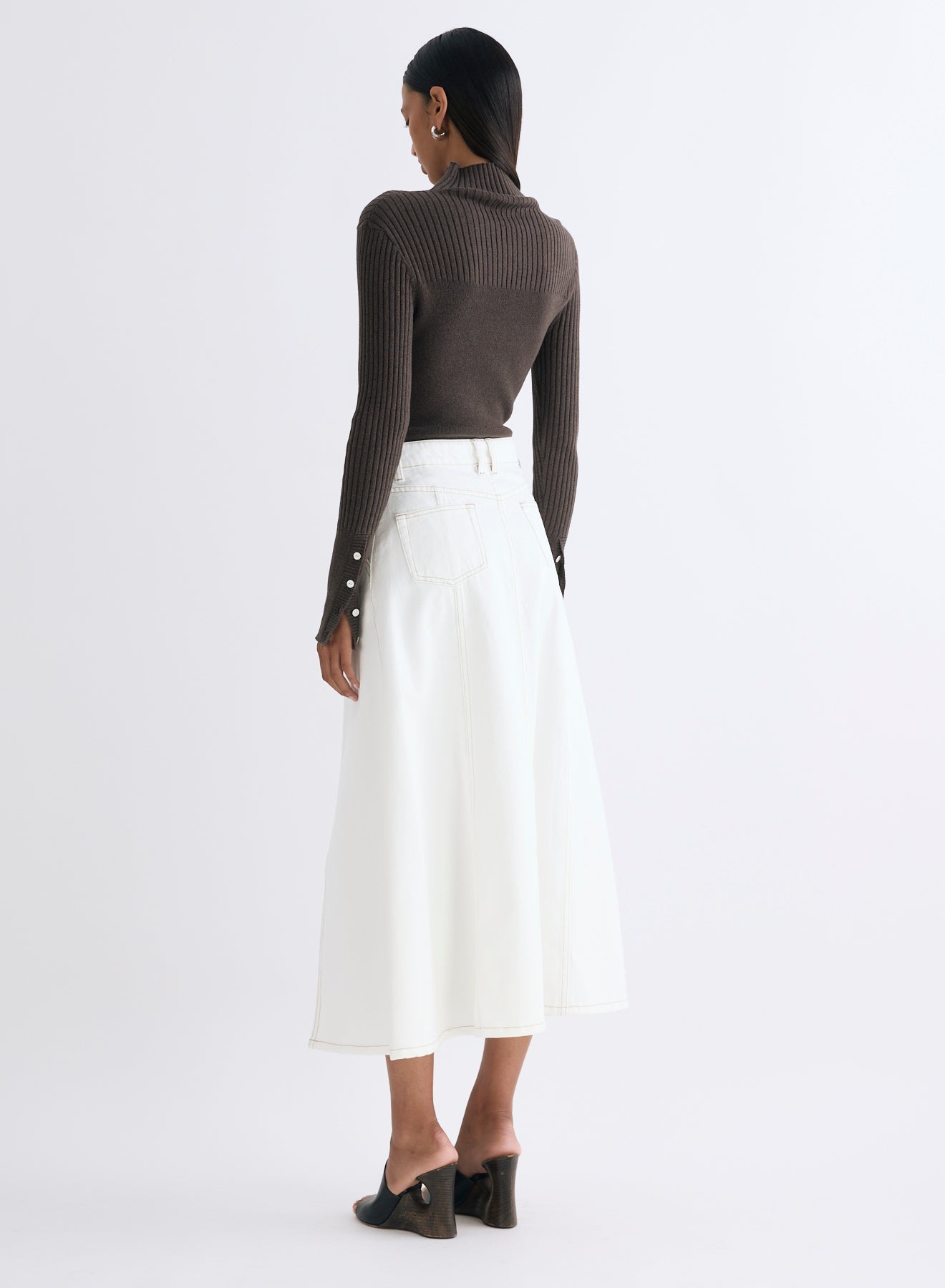 DONNA SKIRT (WHITE DENIM) – ANNA QUAN US