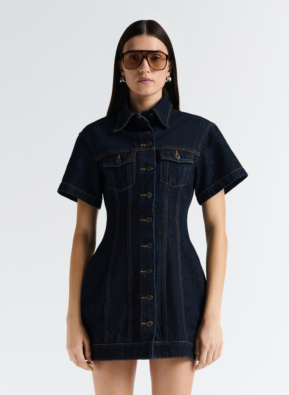 OLLIE DRESS (DARK INDIGO) ANNA QUAN US OLLIE DRESS (DARK INDIGO) ANNA QUAN US