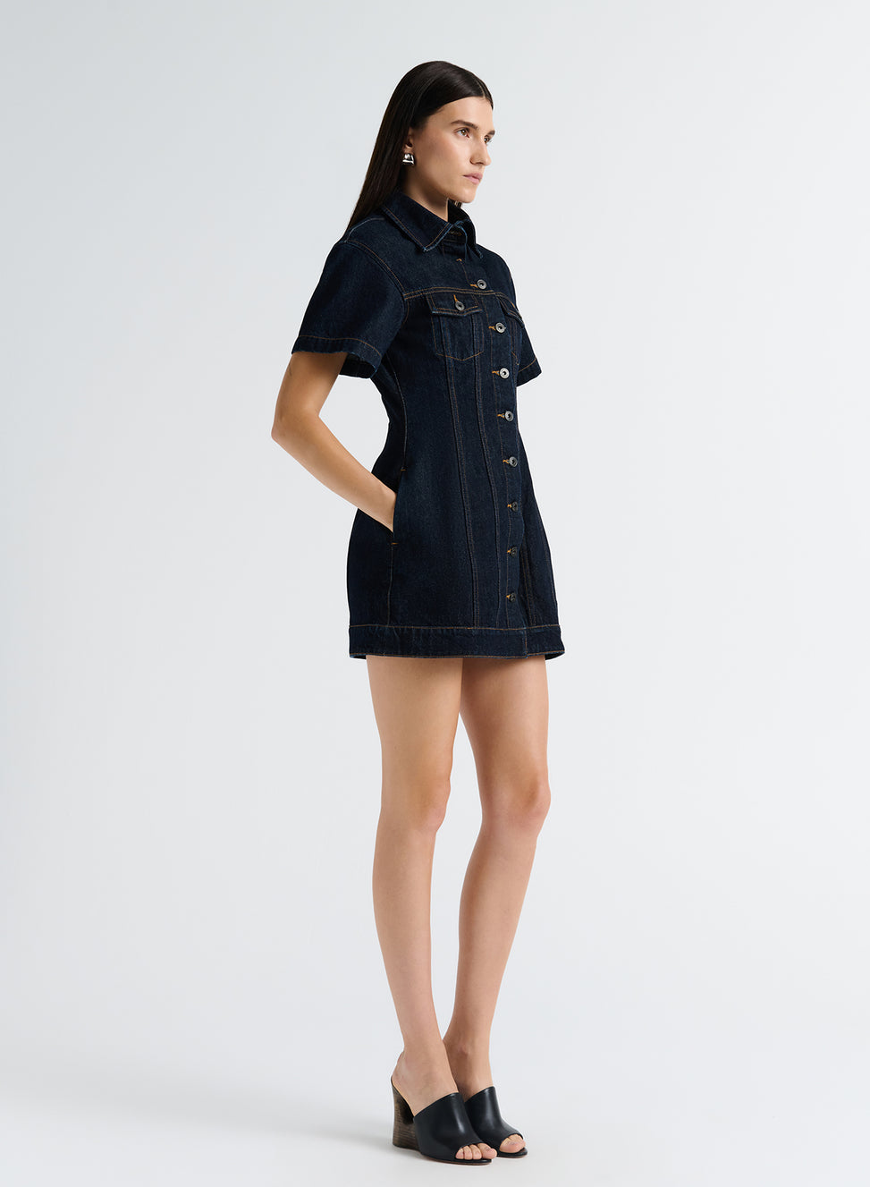 OLLIE DRESS (DARK INDIGO) ANNA QUAN US OLLIE DRESS (DARK INDIGO) ANNA QUAN US