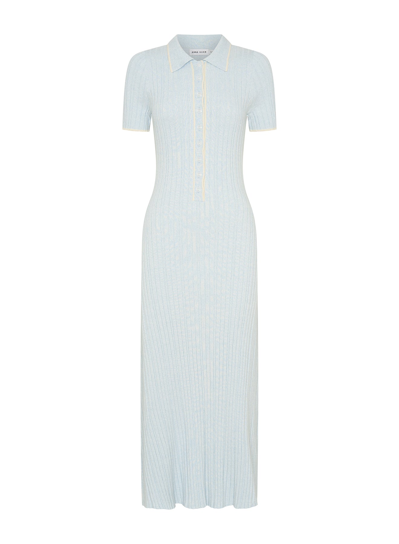 PENELOPE DRESS (GLACIER W/ SILENCE TRIM) – ANNA QUAN US