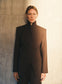 COLIN BLAZER (BROWN CHALK STRIPE)