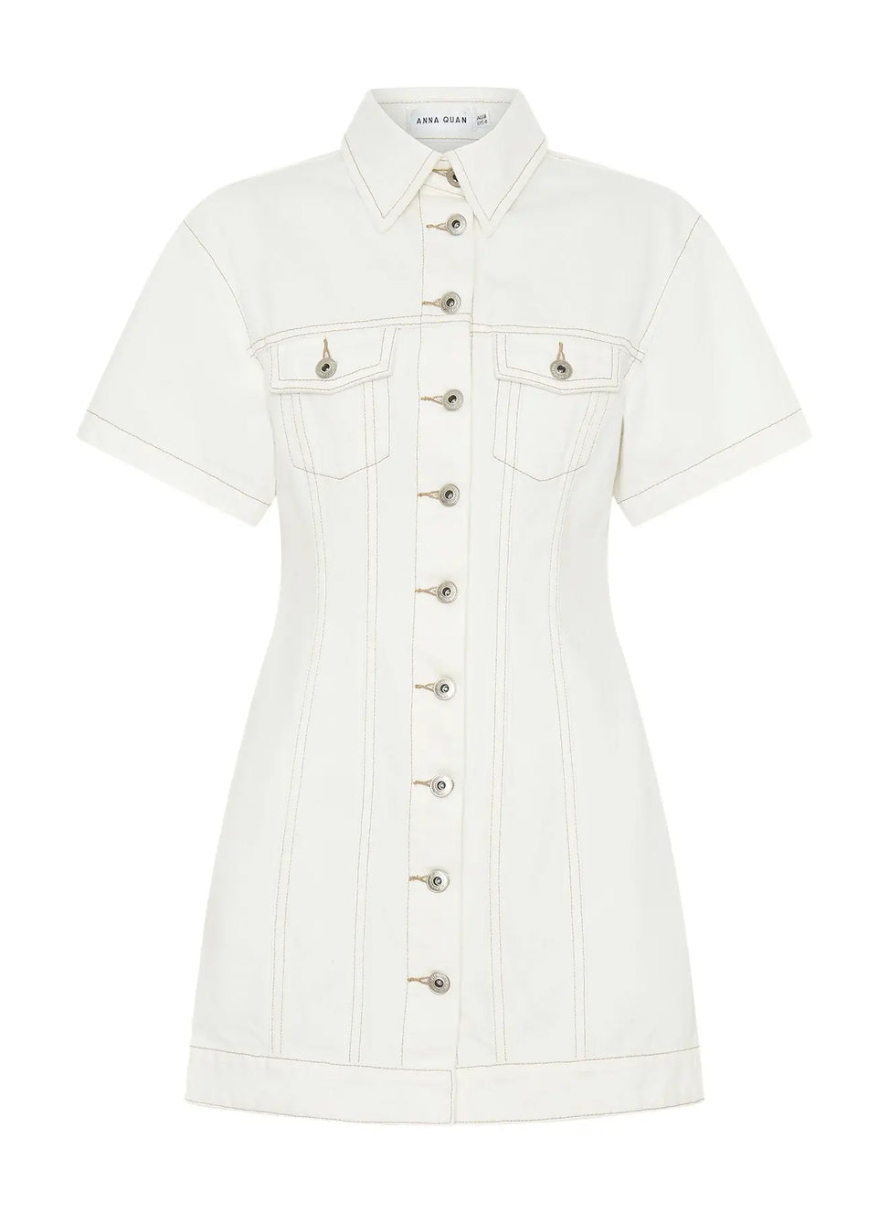inc white denim dress Bex Dress in White Denim
