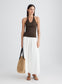 VERONICA DRESS (SWAN/DARK COCOA)