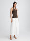 VERONICA DRESS (SWAN/DARK COCOA)