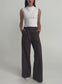 ADAM PANTS (BROWN CHALK STRIPE)