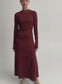 HARLOW DRESS (BURGUNDY)