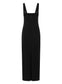 IVANA DRESS (BLACK STRETCH WOOL)
