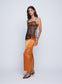 ZETA TOP (KUMQUAT W/BLACK LACE)
