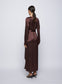 HARLOW DRESS (SHAVED CHOCOLATE)
